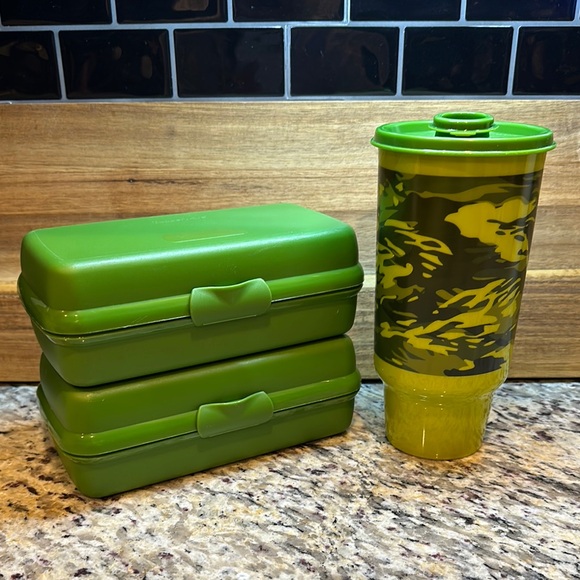 Tupperware Hoagie Set and Camo Tumbler - Picture 1 of 3